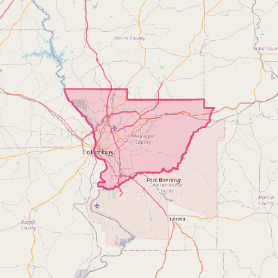 Map of Columbus