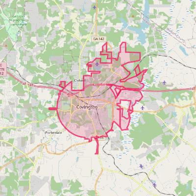 Map of Covington