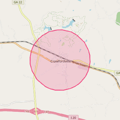 Map of Crawfordville