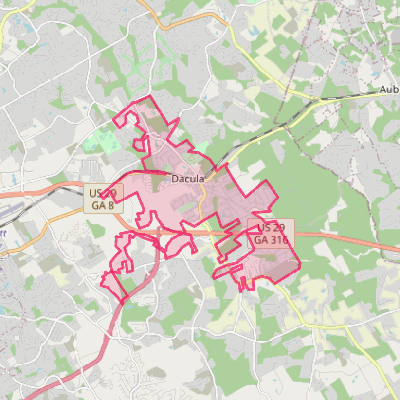 Map of Dacula