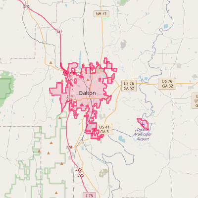 Map of Dalton