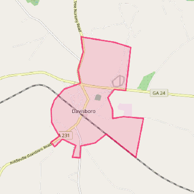 Map of Davisboro