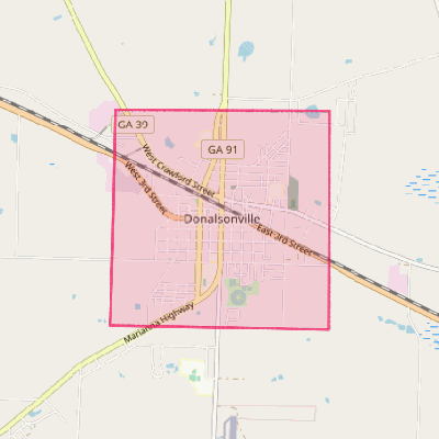 Map of Donalsonville