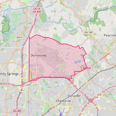 Map of Dunwoody