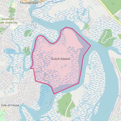 Map of Dutch Island