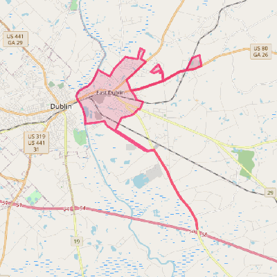 Map of East Dublin