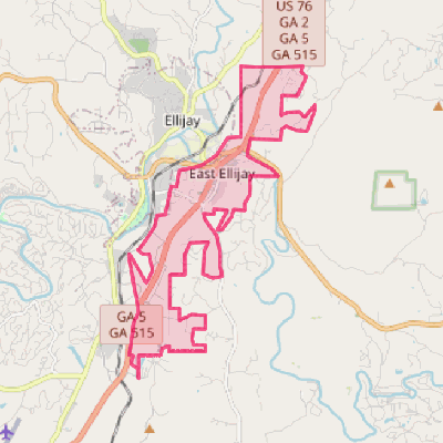 Map of East Ellijay