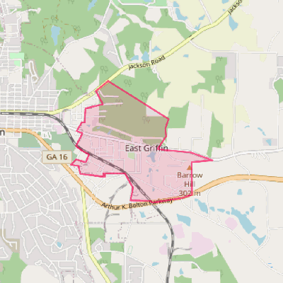 Map of East Griffin