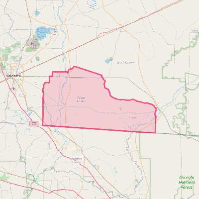 Map of Echols County