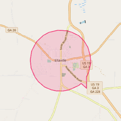 Map of Ellaville