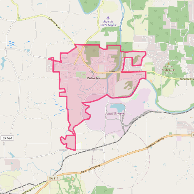 Map of Euharlee