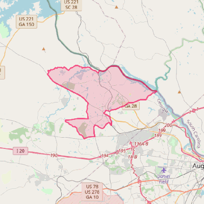 Map of Evans