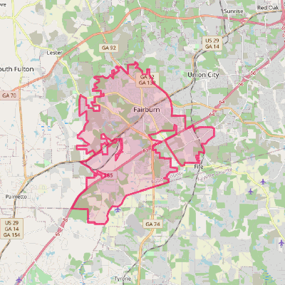 Map of Fairburn