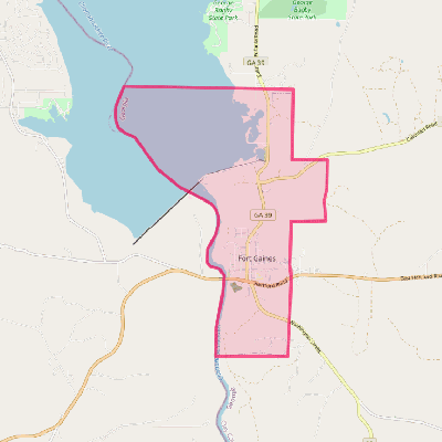 Map of Fort Gaines