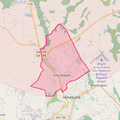 Map of Fort Stewart