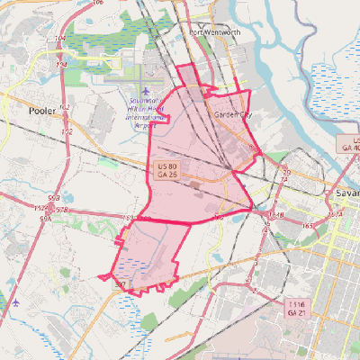 Map of Garden City