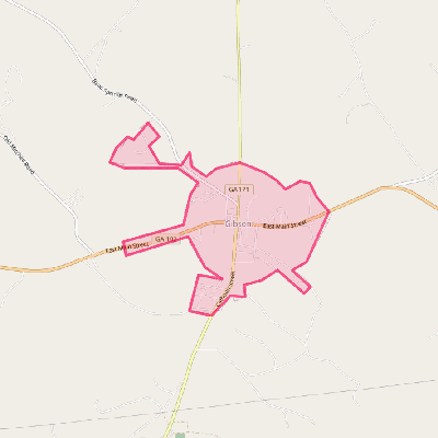 Map of Gibson