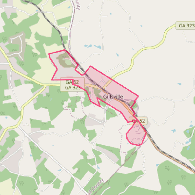 Map of Gillsville