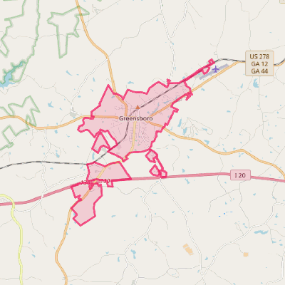 Map of Greensboro