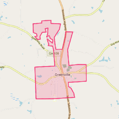 Map of Greenville