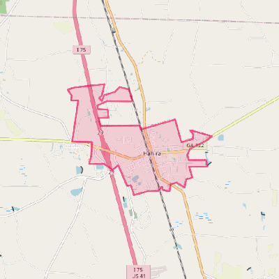 Map of Hahira