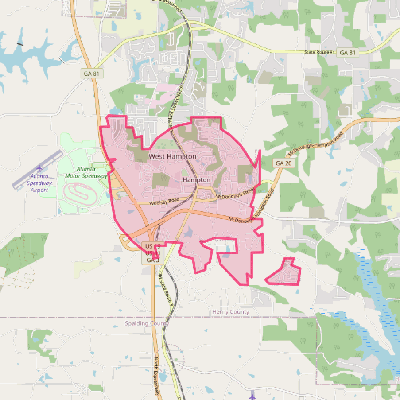 Map of Hampton