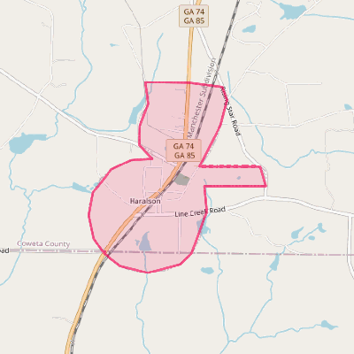 Map of Haralson