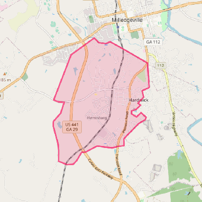 Map of Hardwick