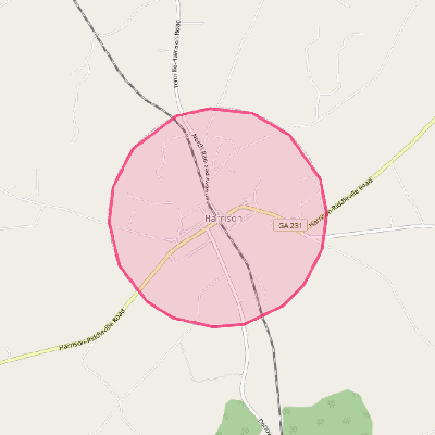 Map of Harrison