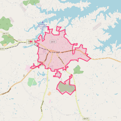 Map of Hartwell