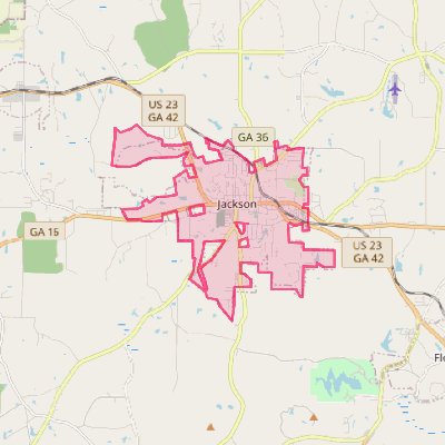 Map of Jackson