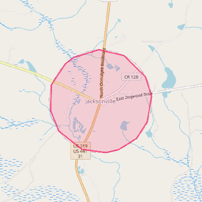 Map of Jacksonville