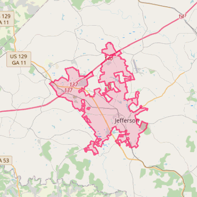 Map of Jefferson