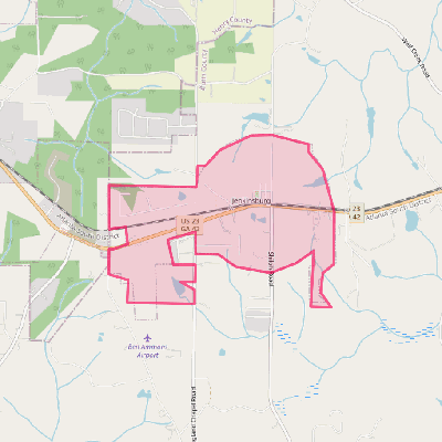 Map of Jenkinsburg