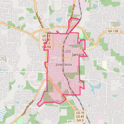 Map of Jonesboro