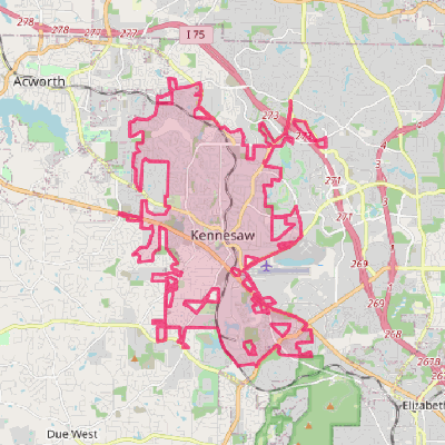 Map of Kennesaw