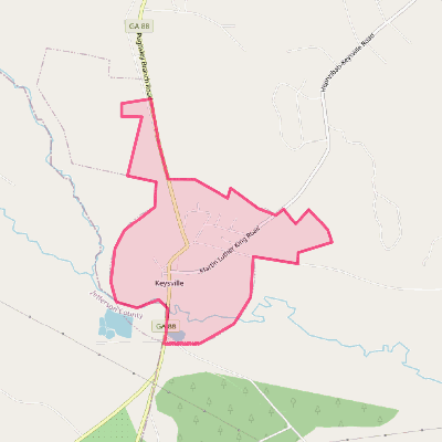 Map of Keysville