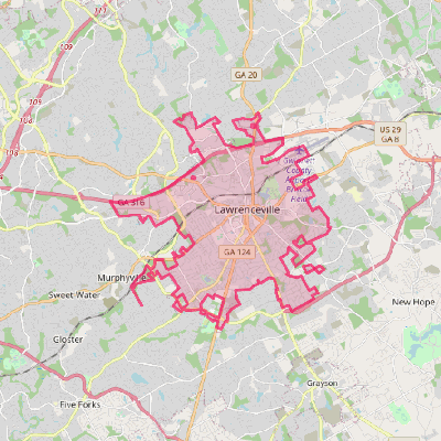 Map of Lawrenceville