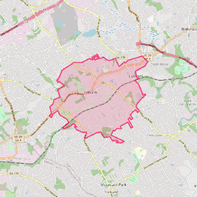 Map of Lilburn