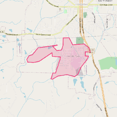 Map of Lincoln Park