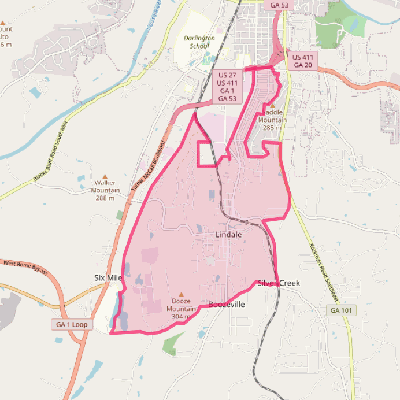 Map of Lindale