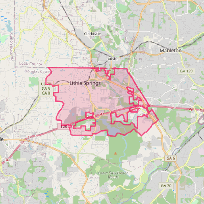 Map of Lithia Springs