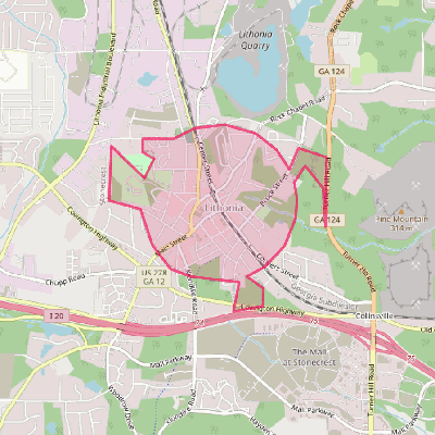 Map of Lithonia