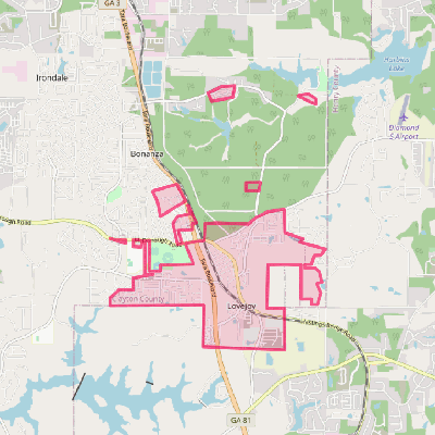 Map of Lovejoy