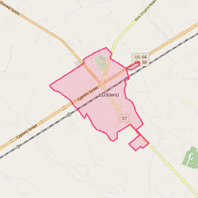 Map of Ludowici