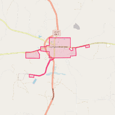 Map of Lumpkin