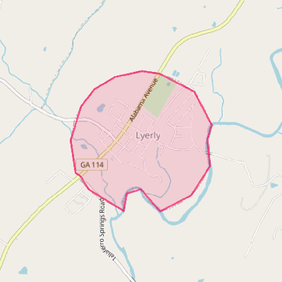 Map of Lyerly