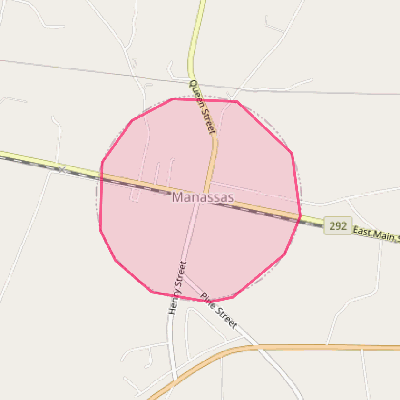 Map of Manassas