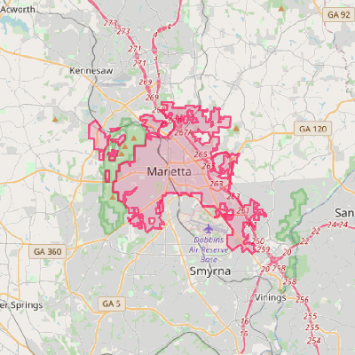 Map of Marietta