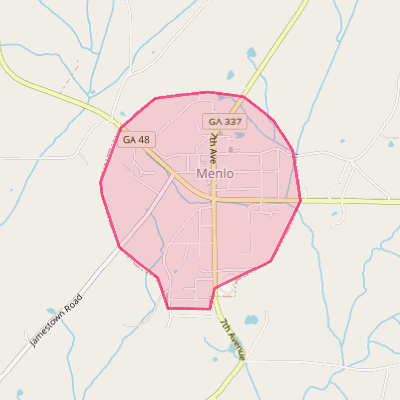 Map of Menlo